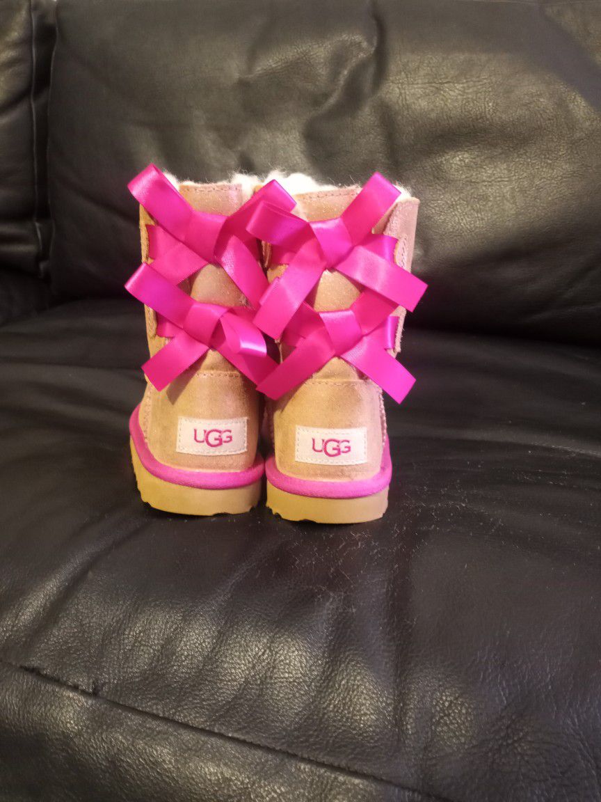 Uggs Pink Bow Boots 