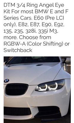Angel Eye Kit for BMW headlights (color changing)