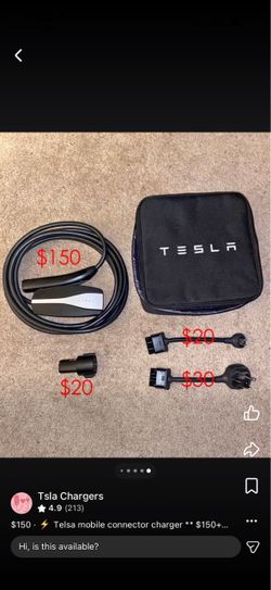 ⚡ Tesla Gen 2 Mobile Connector Charging Kit – 120V + 240V + J1772 Adapter