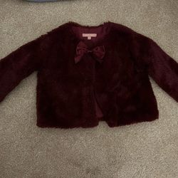 Fluffy jacket foe girls 