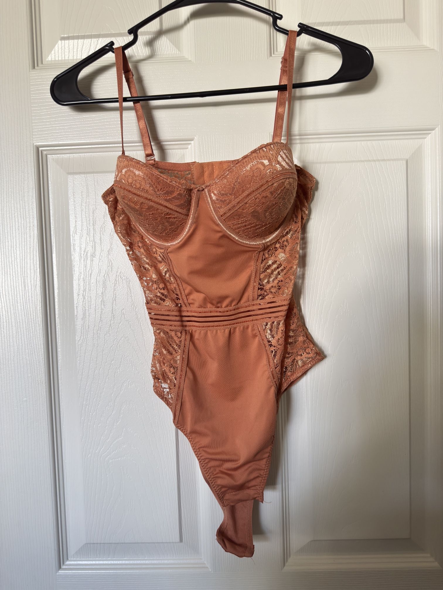 Lace Bodysuit / Lingerie In Orange