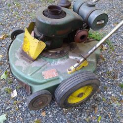 VINTAGE. GOODALL  LAWN MOWER WILL START ON 3RD PULL  GTEAT COLLECTORS ITEM.  900. OR BEST OFFER
