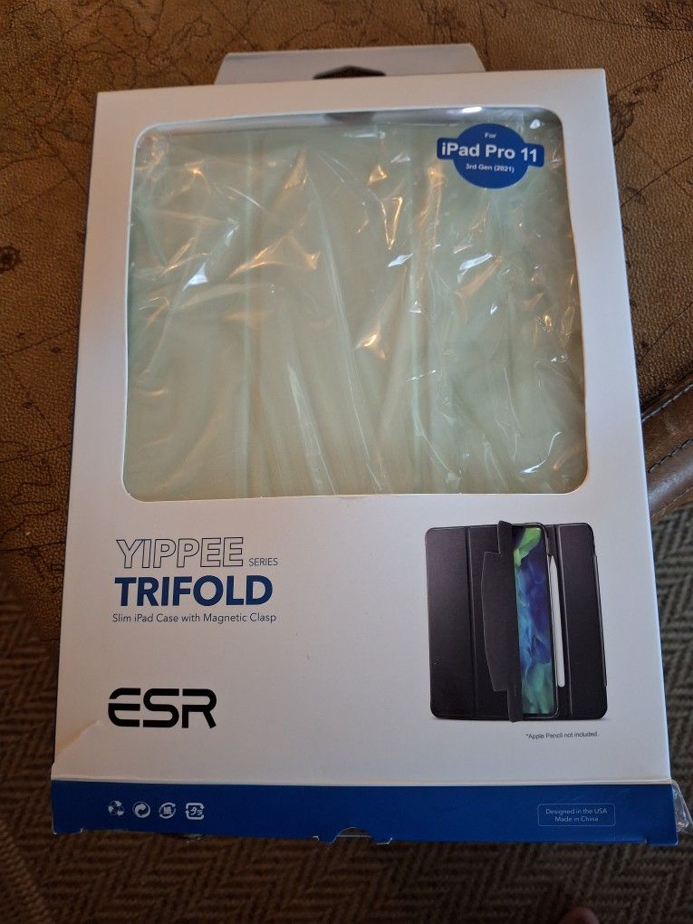 Yippee Trifold Slim I Pad Case With Magnetic Clasp