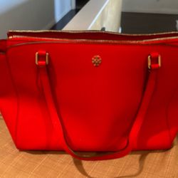 Tory Burch Leather LargeTote Bag
