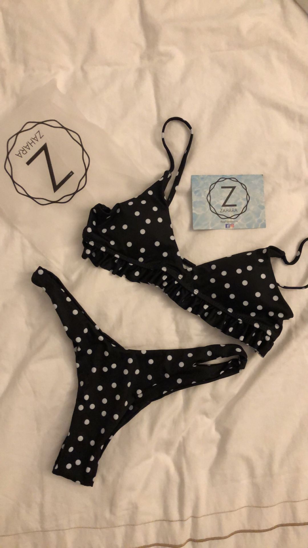 Zahara black polka dot bikini for Sale in Los Angeles, CA - OfferUp