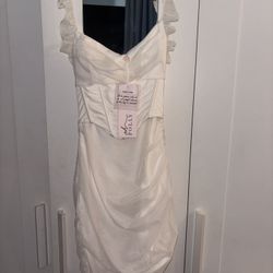 Oh Polly White Dress Size Small 4