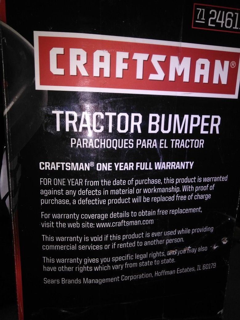 Riding Lawn Mower Bumper