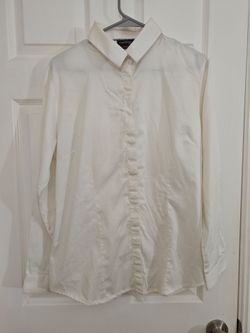 Women's white long sleeve shirt
