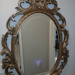 Antique Oval Mirror 