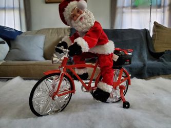 Santa on a bike
