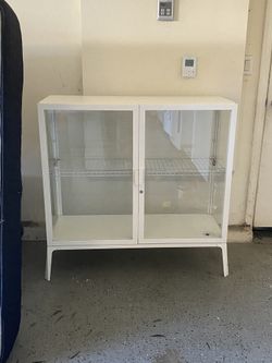 IKEA White Milsbo Wide Cabinet