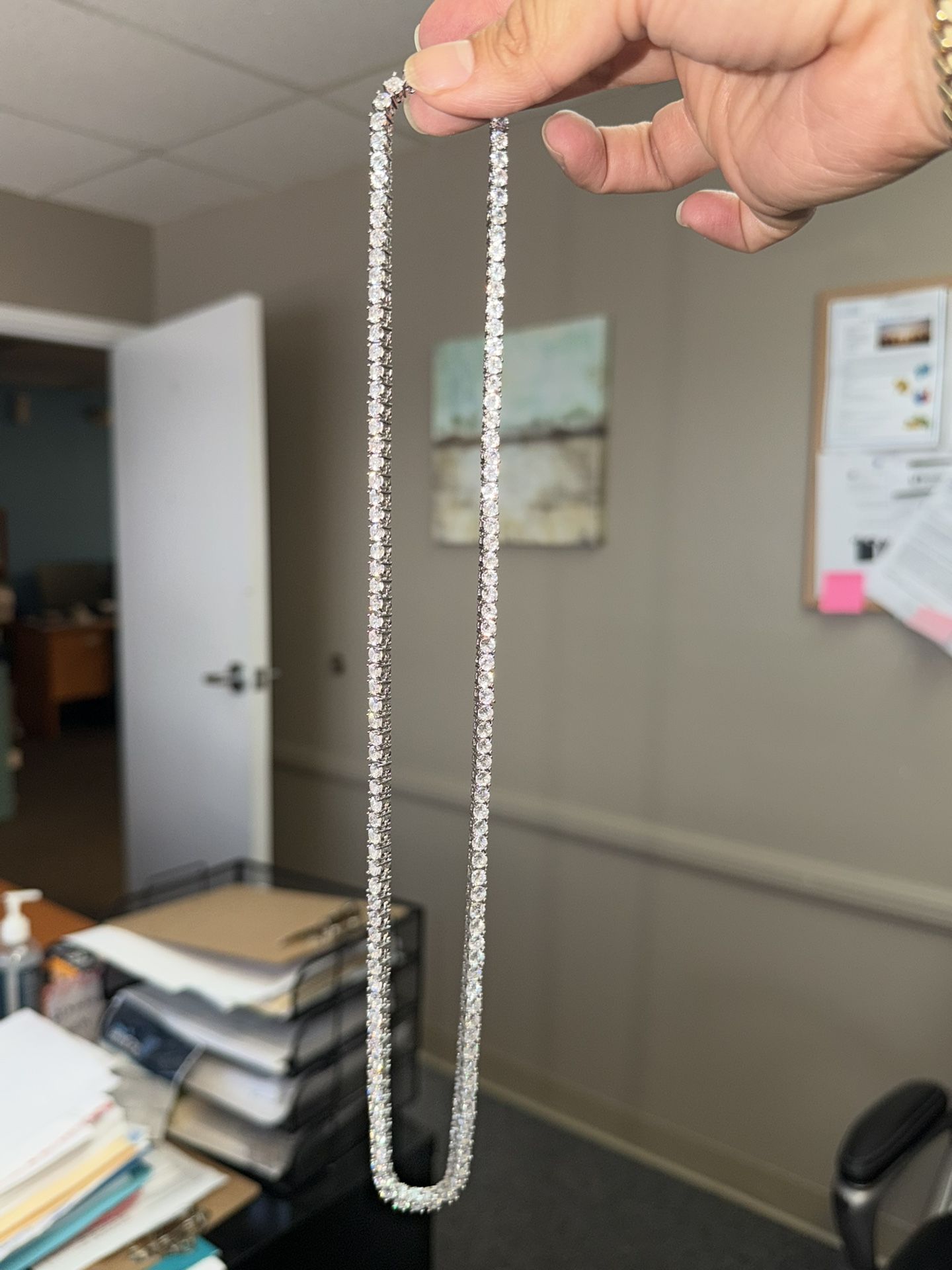 24 Inch 4mm Masonite Tennis Chain