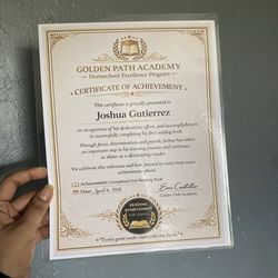 Custom Achievement Certificates
