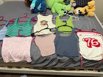 Junior dresses and crop tops size small( see description