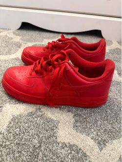 Red Nike Air Force