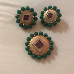 Earring and Pin Set