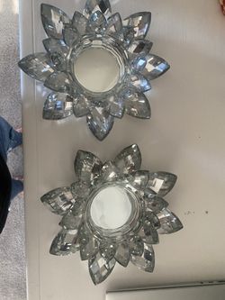 Glass Candle Holders