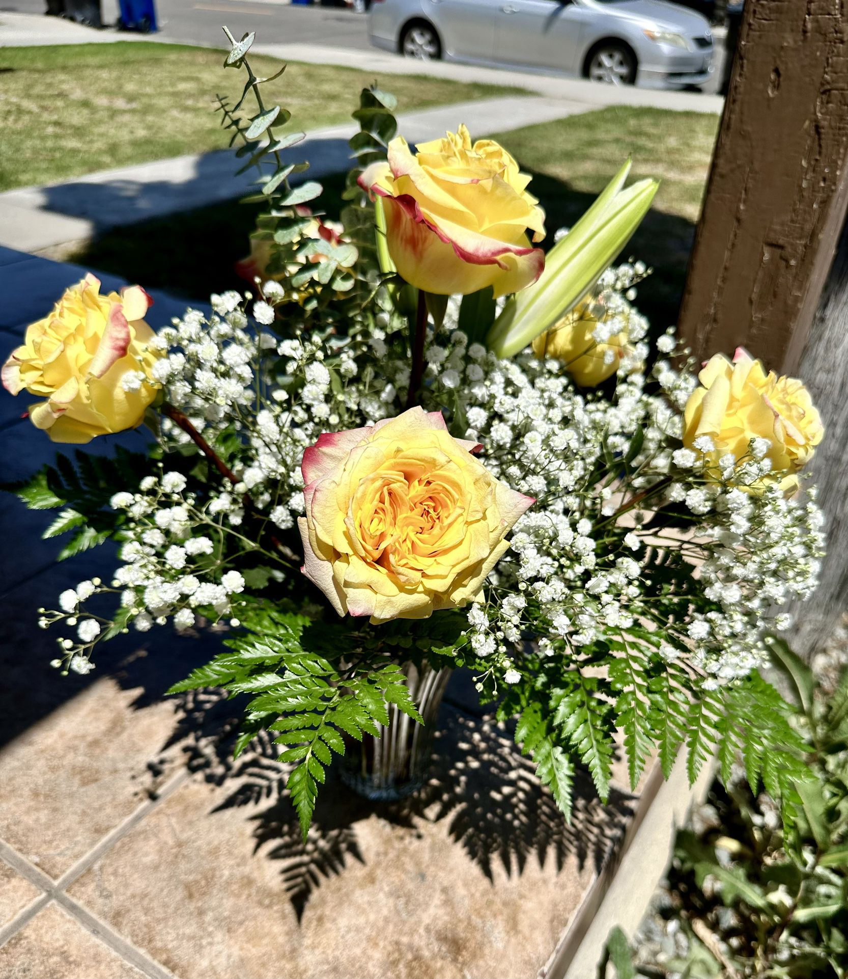 Mother’s Day Flower Arrangement  w/Vase