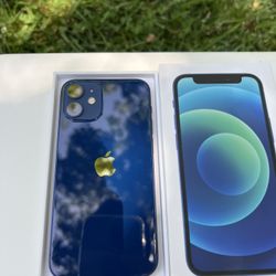 iPhone 12 Mini 128GB - Blue, 100% Functional (Face ID Issue)