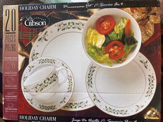 Gibson Holiday Charm 20-Piece Dinnerware Set