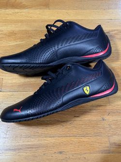 Puma Ferrari Drift Cat 5 Ultra II Men’s 10 Black Red Driving Shoes 306422-01