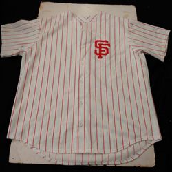 Vintage San Francisco Giants Pinstripe Baseball Jersey XL