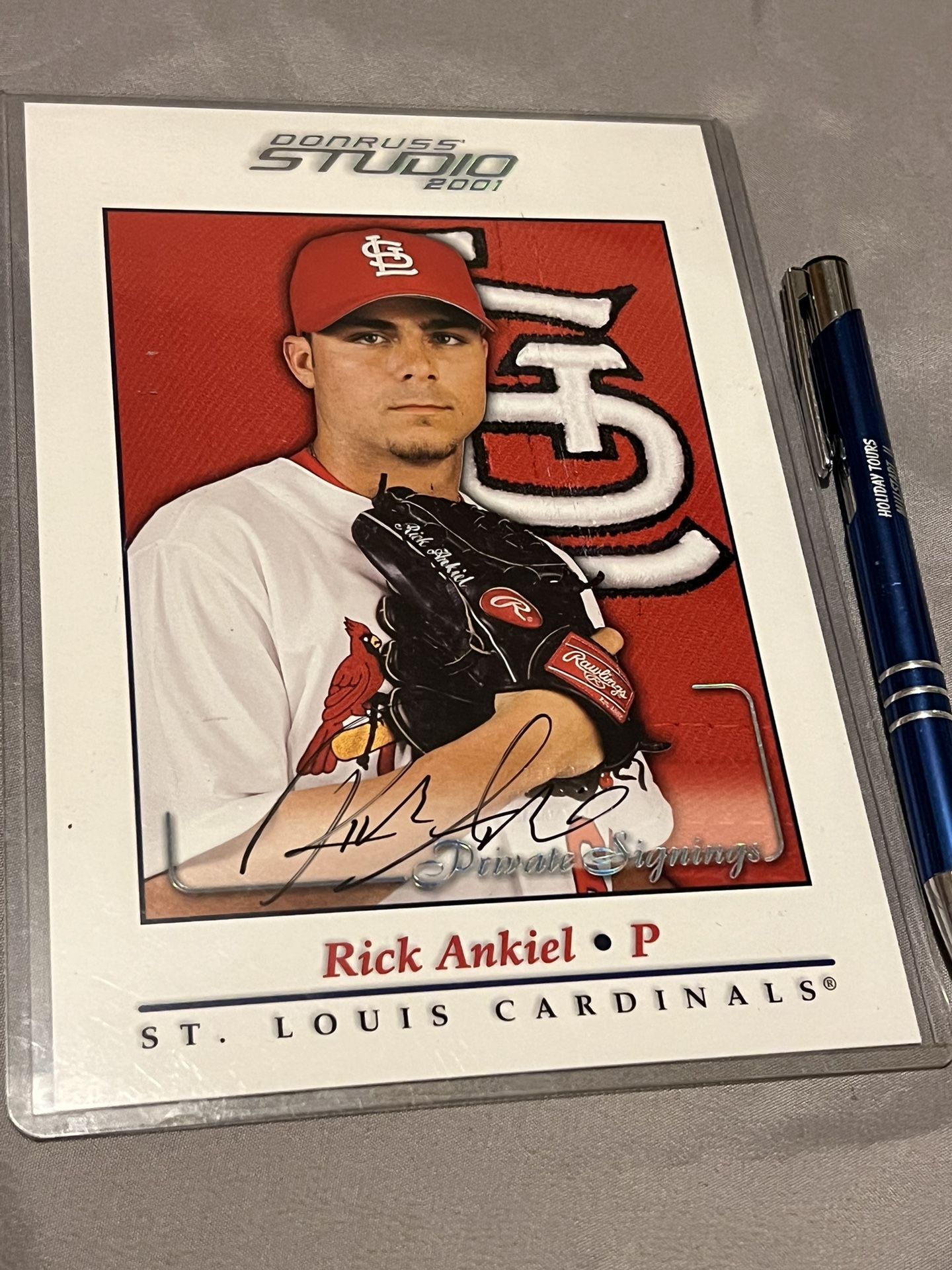 Rick Ankiel Certified Autograph 5”x7” Card !
