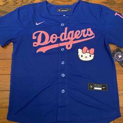 Dodgers Ohtani Blue Hello Kitty Youth Jersey 