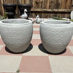 New Flower Pots Made Out Of Cement Perfect Gift 🎁 