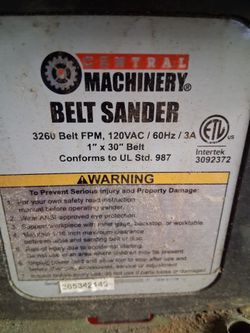 Belt sander