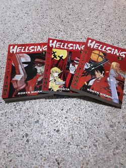 Hellsing  manga volumes 1-3