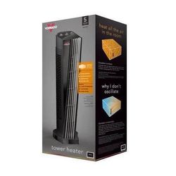 NEW Vornado TH20 Whole Room Tower Space Heater, 3 Heat Settings, Black