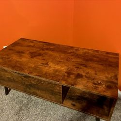 Extended Coffee Table With Storage 