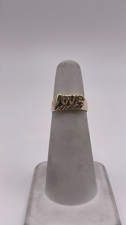 14k gold LOVE Letter Ring
