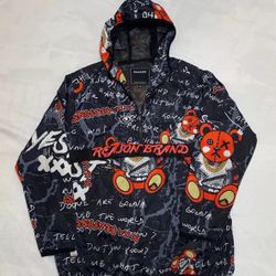 Reason Brand Teddy Half-Zip Pullover Anorakn Streetwear