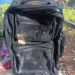 Black Rolling Bookbag/luggage Bag