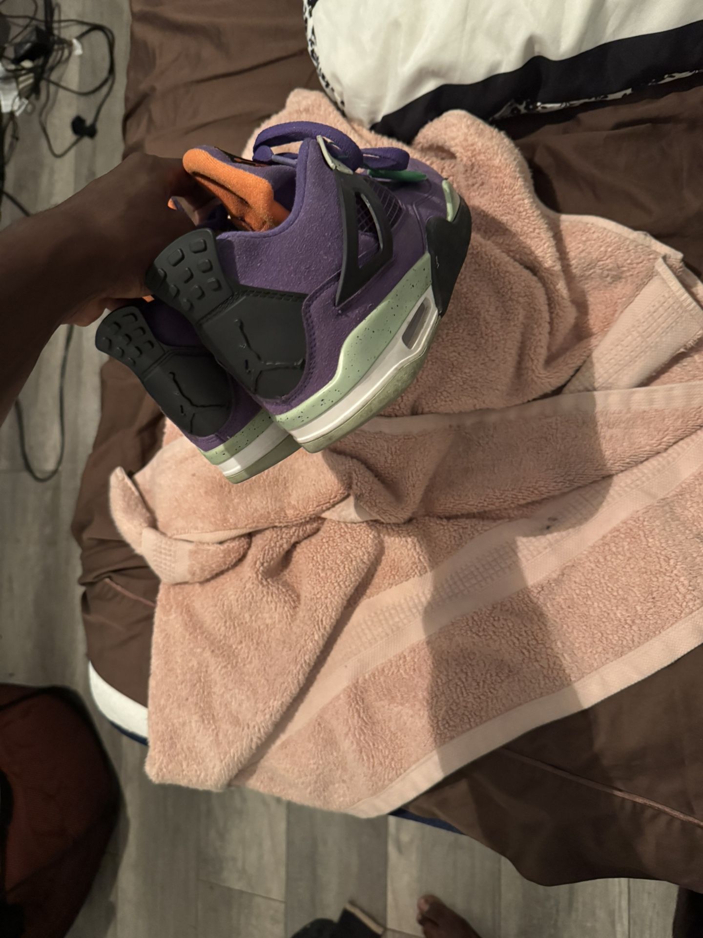 Jordan 4s In Purple
