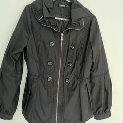 Women’s black shacket jacket black size S