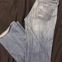 Low rise bootcut jeans
