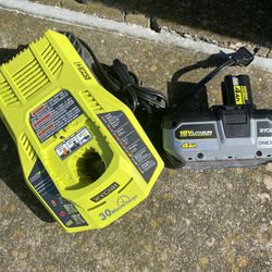 Ryobi High Performance 4ah Battery And Fast Charger 
