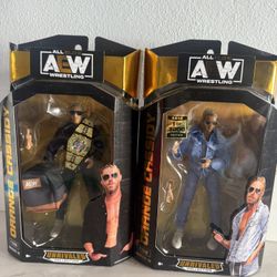 AEW Unrivaled Orange Cassidy (Rare) - 6 inch Figure with Soft Arm Sling and Jean Jacket, Aviators, and Alternate Hand kit & black gear — I will add FR