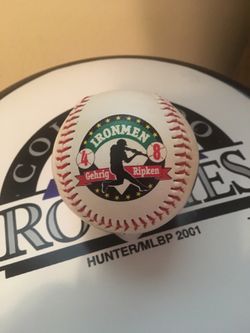 THE IRONMEN OF BASEBALL COMMEMORATIVE BASEBALL