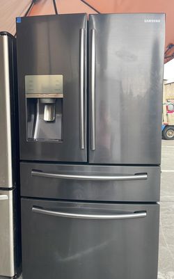 Samsung 4 Door Counter Depth Black Refrigerator Fridge
