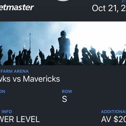 Hawks vs mavs Opening Game 