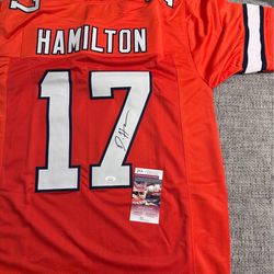 DAESEAN HAMILTON Signed Autograph Custom Jersey - JSA Coa - Denver Broncos