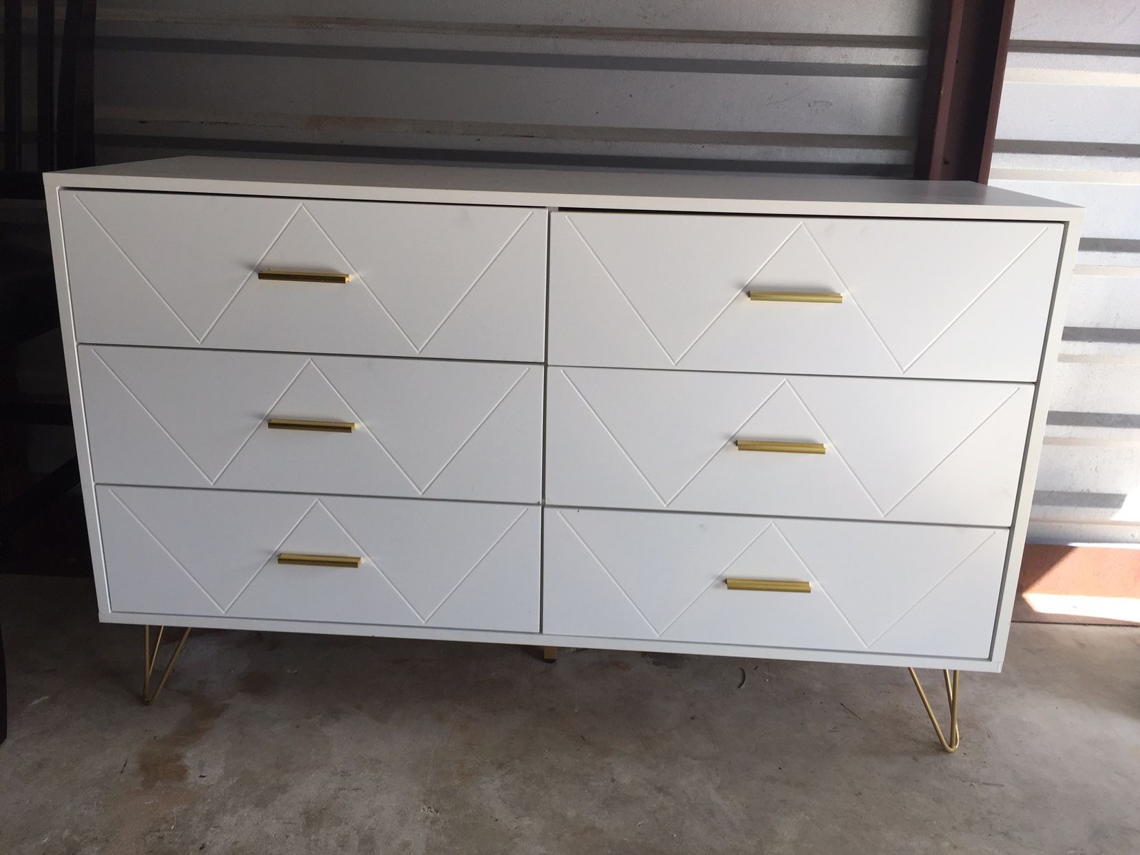 6 Drawer Dresser White