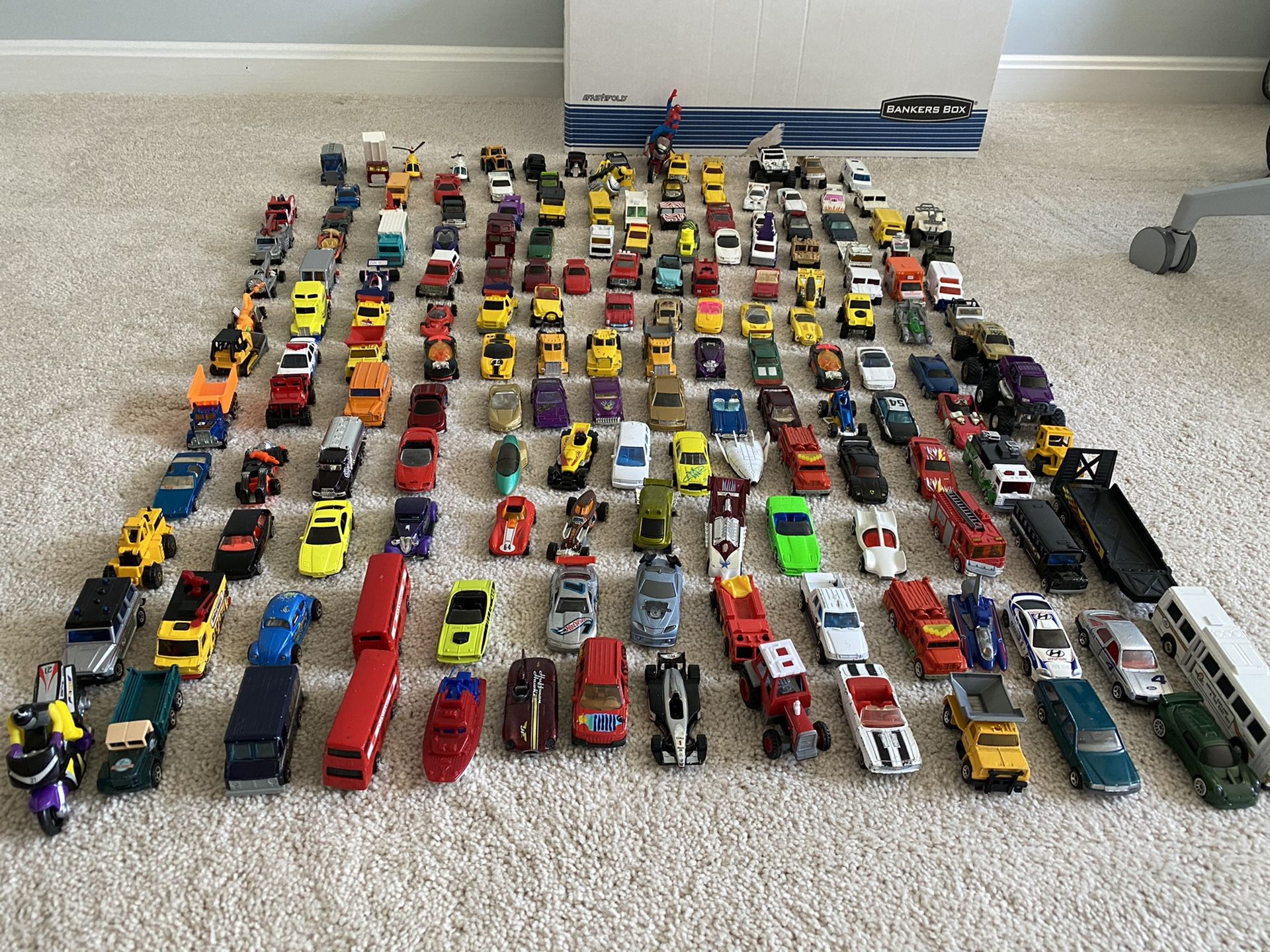 Assorted Match Box and Hot Wheels Cars