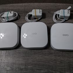 Eero Pro 6 Mesh Wi-Fi routers - 3 pack White K010001 for $300 obo