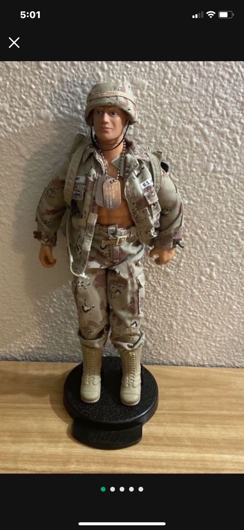 Vintage GI Joe “Duke” With Fuzzy Hair And Accessories
