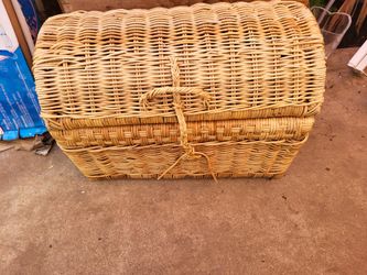 Vintage Wicker Chest